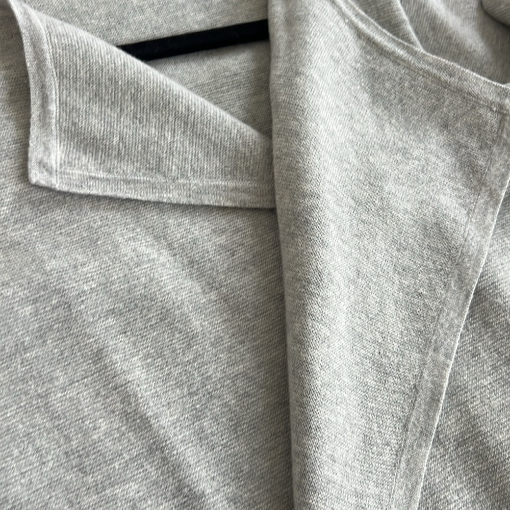 J. Crew Collarless Juliette Long Line Gray Cardigan. Size L - Picture 9 of 9